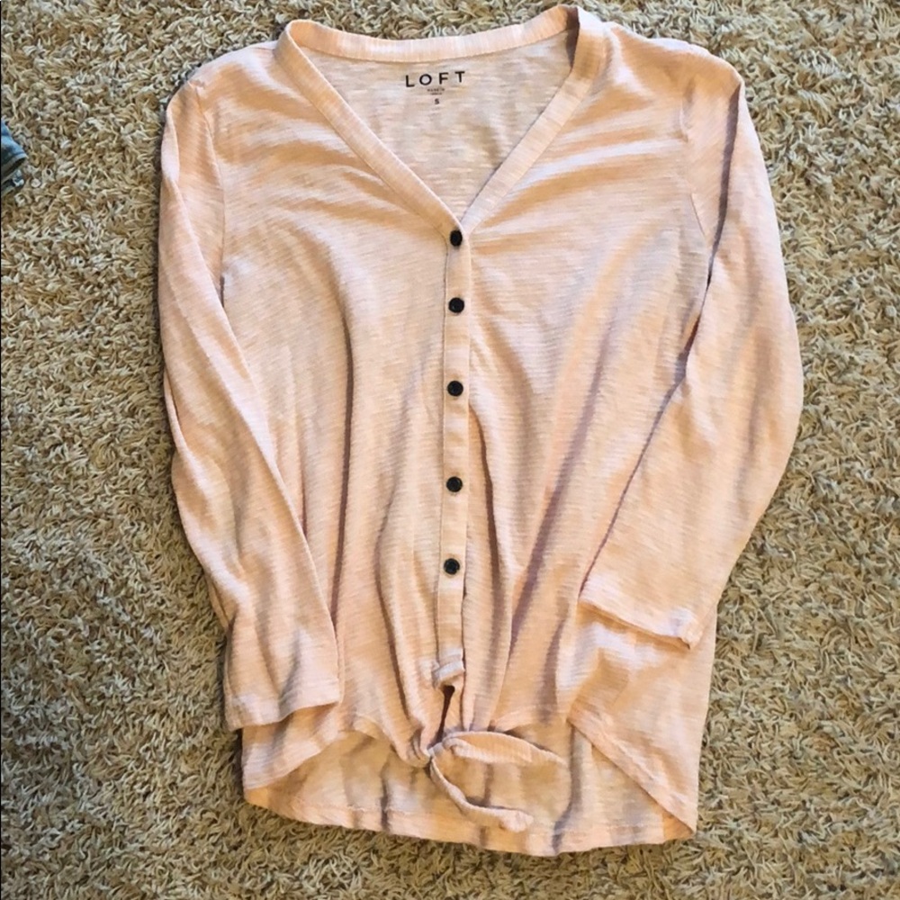 Loft tie front top